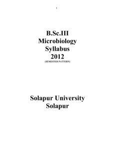 B.Sc.III Microbiology Syllabus