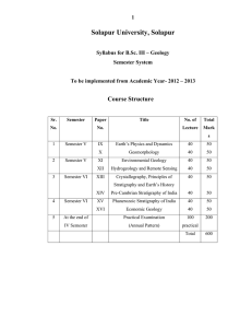 Solapur University, Solapur Course Structure  1