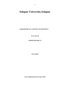 Solapur University,Solapur