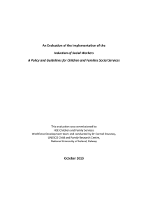 An Evaluation of the Implementation of the  Induction of Social Workers