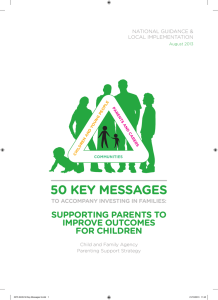 50 KEY MESSAGES SUPPORTING PARENTS TO IMPROVE OUTCOMES FOR CHILDREN