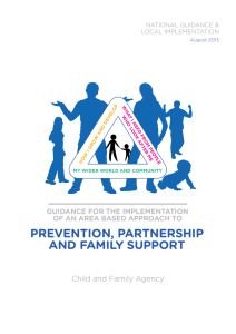 Prevention, PartnershiP and Family suPPort Child and Family Agency Guidance For the imPlementation