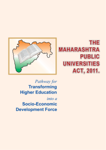 THE MAHARASHTRA PUBLIC UNIVERSITIES