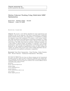 Motion Coherent Tracking Using Multi-label MRF Optimization