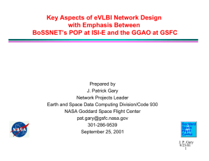 Key Aspects of eVLBI Network Design with Emphasis Between