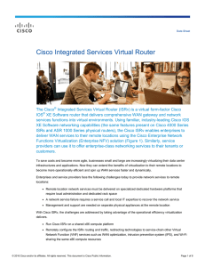Cisco Integrated Services Virtual Router