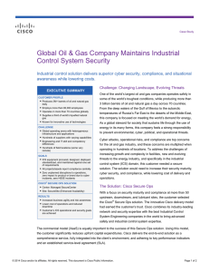 Global Oil &amp; Gas Company Maintains Industrial Control System Security