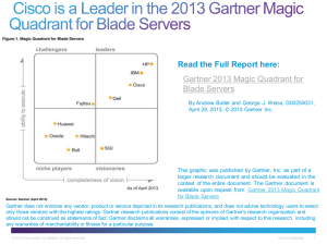 Read the Full Report here: Gartner 2013 Magic Quadrant for Blade Servers