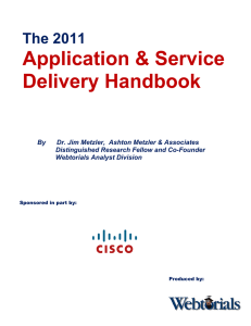 Application &amp; Service Delivery Handbook The 2011