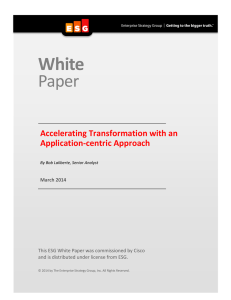 White  Paper Accelerating Transformation with an