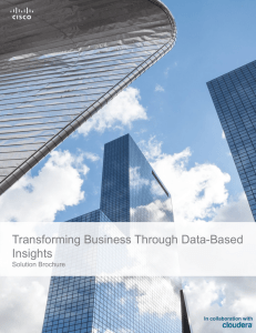 Transforming Business Through Data-Based Insights  Solution Brochure