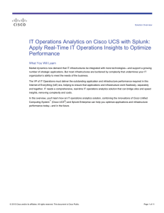 IT Operations Analytics on Cisco UCS with Splunk: Performance