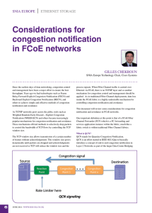 Considerations for congestion notification in FCoE networks I