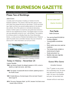 THE BURNESON GAZETTE Phase Two of Buildings