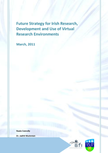 Future Strategy for Irish Research, Development and Use of Virtual Research Environments