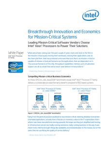 Breakthrough Innovation and Economics for Mission-Critical Systems White Paper