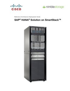 ™ SAP HANA Solution on SmartStack