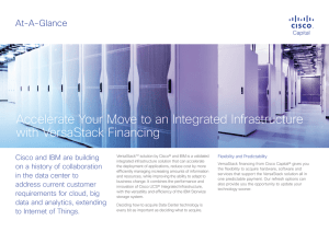 Accelerate Your Move to an Integrated Infrastructure with VersaStack Financing At-A-Glance