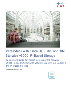 VersaStack with Cisco UCS Mini and IBM Storwize v5000 IP-Based Storage