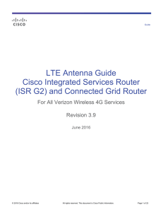 LTE Antenna Guide Cisco Integrated Services Router