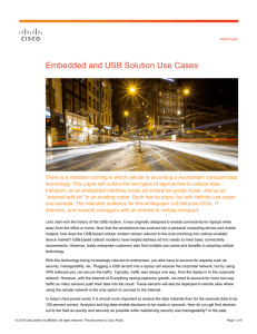 Embedded and USB Solution Use Cases