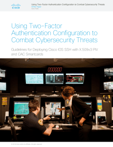 Using Two-Factor Authentication Configuration to Combat Cybersecurity Threats