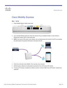 Cisco Mobility Express