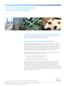 Cisco Compliance Management and Configuration Service