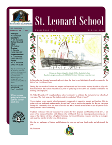 St. Leonard School R. Romanet A. M. Condotta M. Podnar
