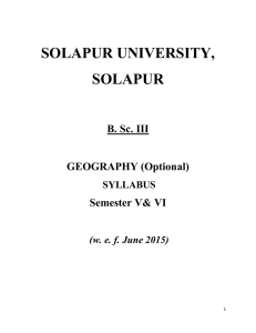 SOLAPUR UNIVERSITY, SOLAPUR  B. Sc. III