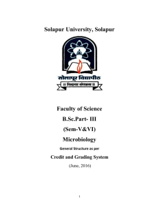 Solapur University, Solapur Faculty of Science B.Sc.Part- III