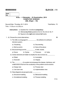 SLR-CK – 11 *SLRCK11* M.Sc. – I (Semester – II) Examination, 2014