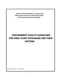       UNITED STATES DEPARTMENT OF AGRICULTURE                  ANIMAL AND PLANT HEALTH INSPECTION SERVICE  