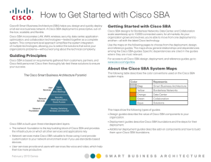 How to Get Started with Cisco SBA