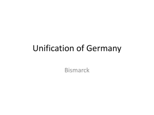 Unification of Germany Bismarck