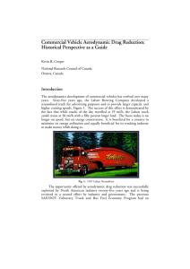 Commercial Vehicle Aerodynamic Drag Reduction: Historical Perspective as a Guide Introduction