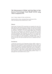 The  Measurement  of  Wake  and ... Generic  Conventional  Truck  Model  (GCM) ...