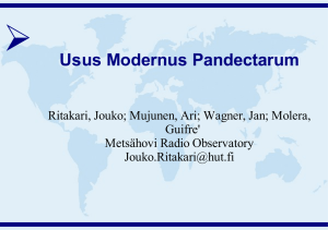 ➢ Usus Modernus Pandectarum