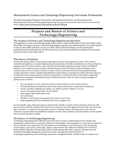Massachusetts  Science  and  Technology/Engineering  Curriculum  Frameworks  