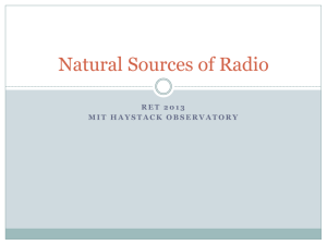 Natural Sources of Radio
