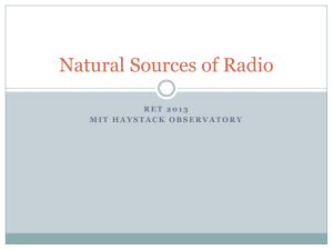 Natural Sources of Radio