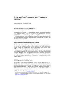 3 Pre- and Post-Processing with “Processing SHEMAT” 3.1 What is Processing SHEMAT?