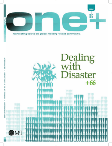 AFTER DISASTER   +   MEETDIFFERENT IN THE... -SA VING METHODS January Cover.indd   C1