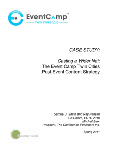 CASE STUDY: Casting a Wider Net: Post-Event Content Strategy