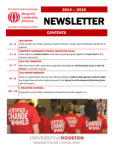 NEWSLETTER 2014 — 2015 CONTENTS 2 — 3