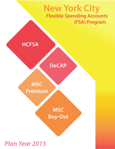 Plan Year 2015 HCFSA DeCAP MSC
