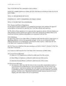 Title 19 NYCRR Part 930 is amended to read as... OFFICIAL COMPILATION OF CODES, RULES AND REGULATIONS OF THE STATE...