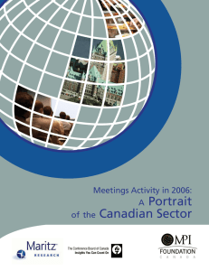 Portrait Canadian Sector Meetings Activity in 2006: