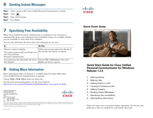 6 7 Sending Instant Messages Specifying Your Availability