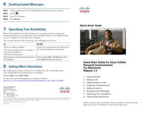 6 7 Sending Instant Messages Specifying Your Availability